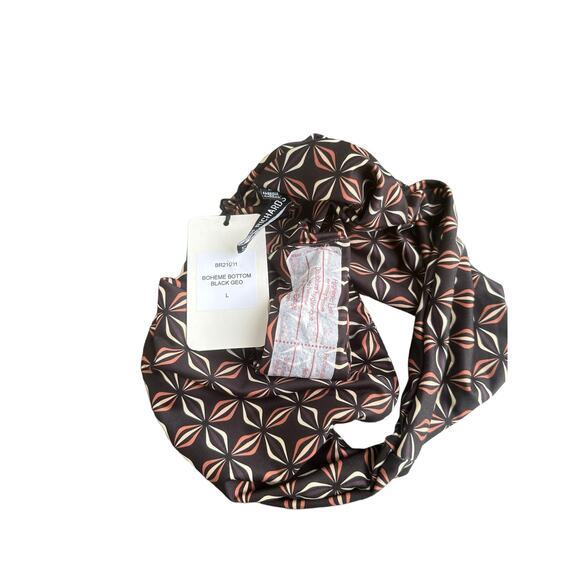 Free People Beth Richards Boheme Geometric Print High Waist Bikini Bottom Large - Picture 5 of 7